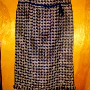 Tweed pencil skirt